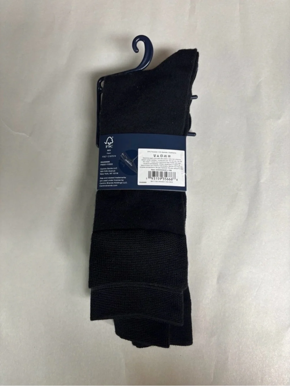 New Gap Socks Men’s 3 Pair Black Super Soft Crews Business Casual Dress Preppy